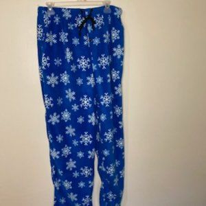 Men's Microfleece Lounge Pants XL Snowflakes